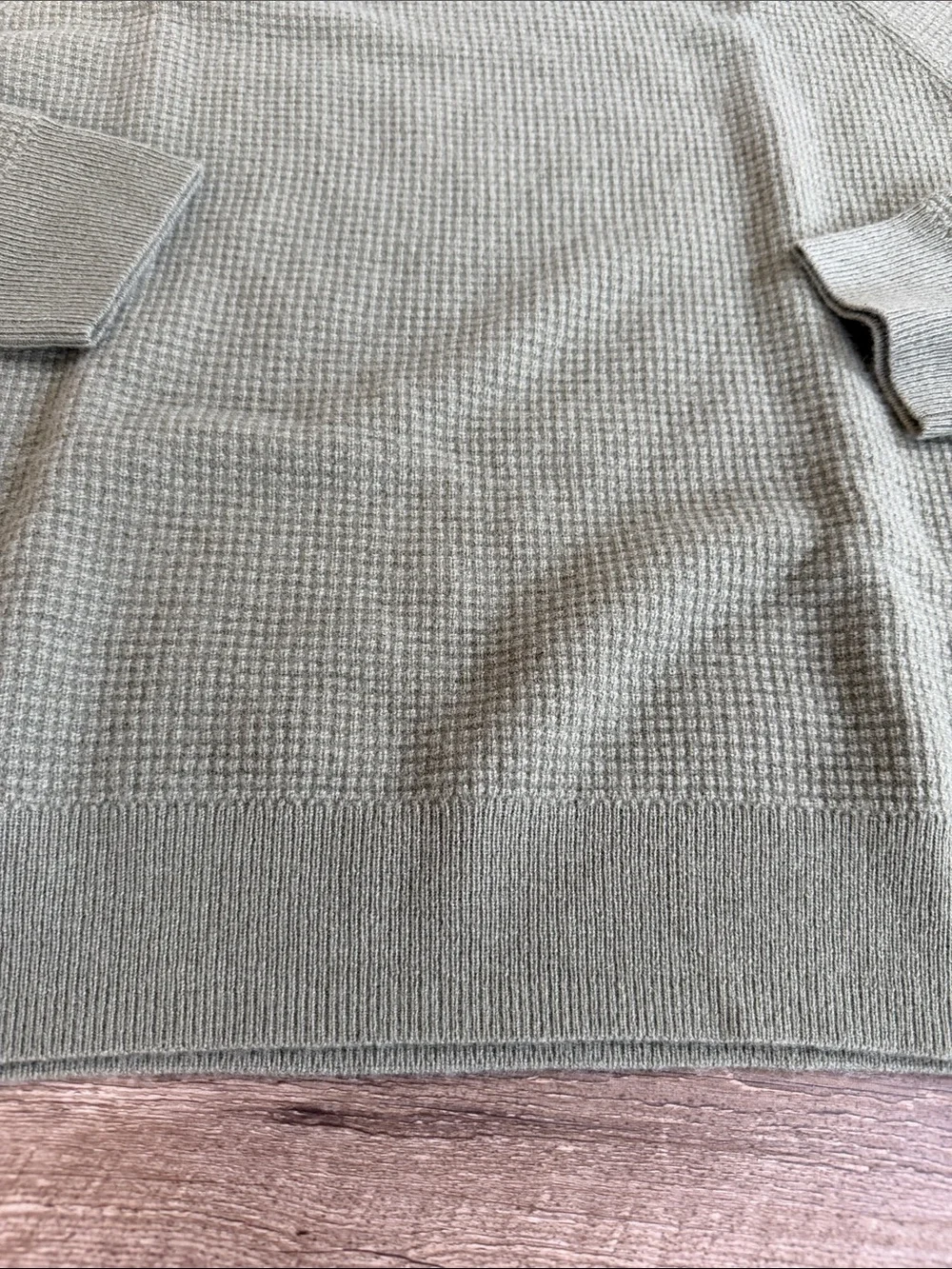 J Crew Men's Cashmere Waffle-Knit Crewneck